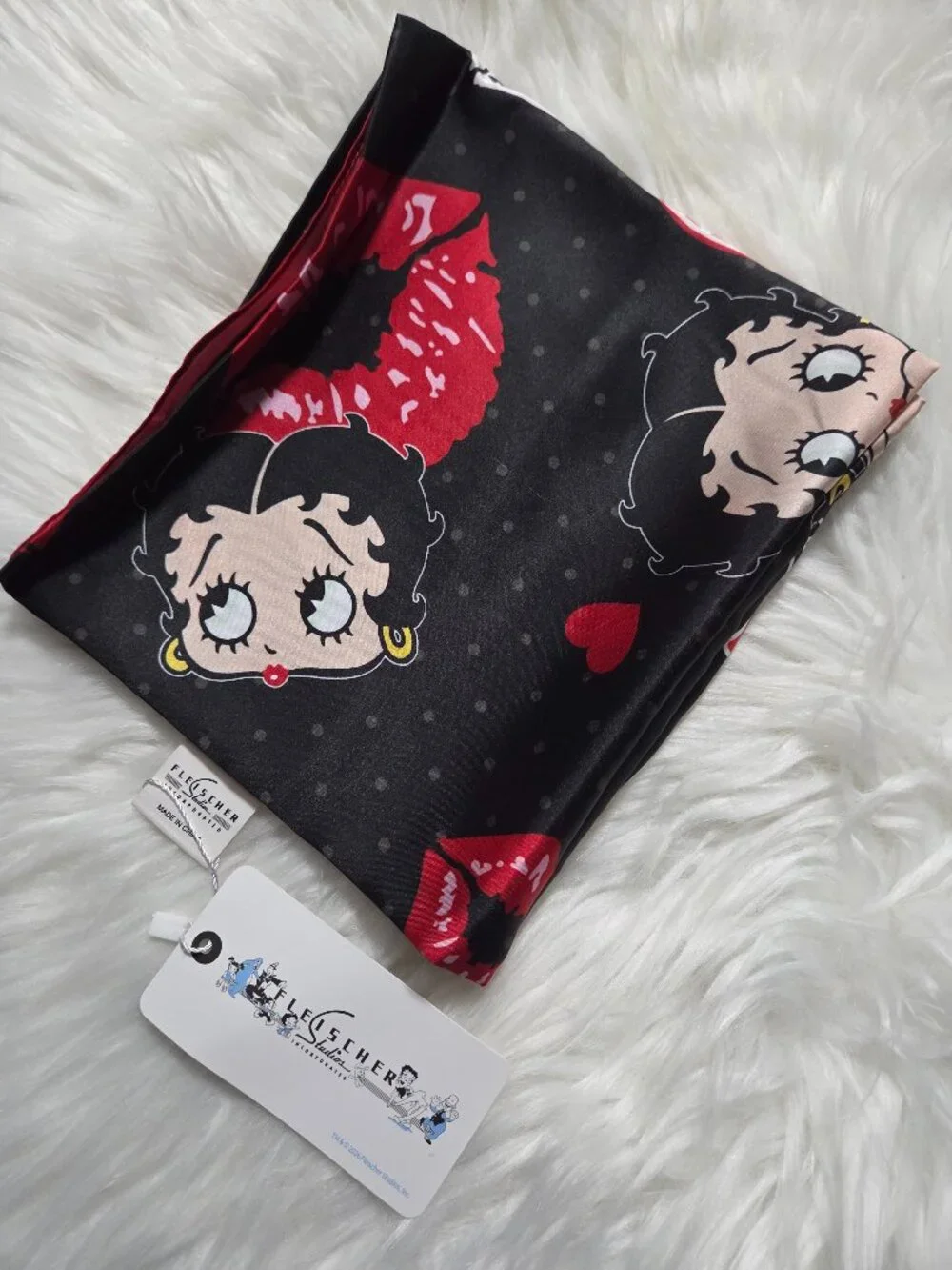 Betty Boop Silky Feel Square Scarf